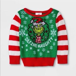 Baby the grinch ‘Define naughty’ pullover sweater